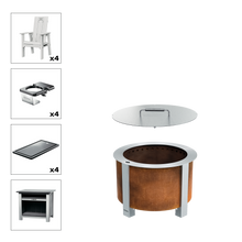 X Series Total Patio Fire Pit Bundle
