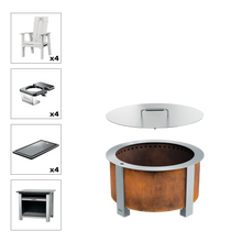 X Series Total Patio Fire Pit Bundle