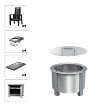 X Series Total Patio Fire Pit Bundle