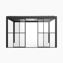 PergoSTET Pro/Deluxe Glass Sliding Doors 4m Side in Grey