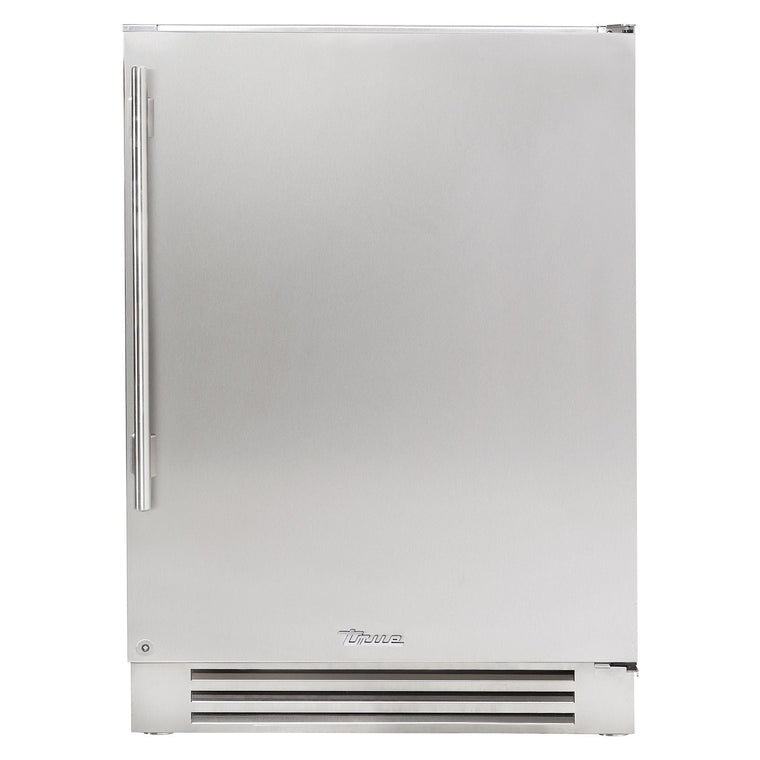 True 24-Inch ADA Height Refrigerator with Stainless Steel Door, 2 Black Wire Shelves (Right Hinge) - TURADA-24-RS-A-S