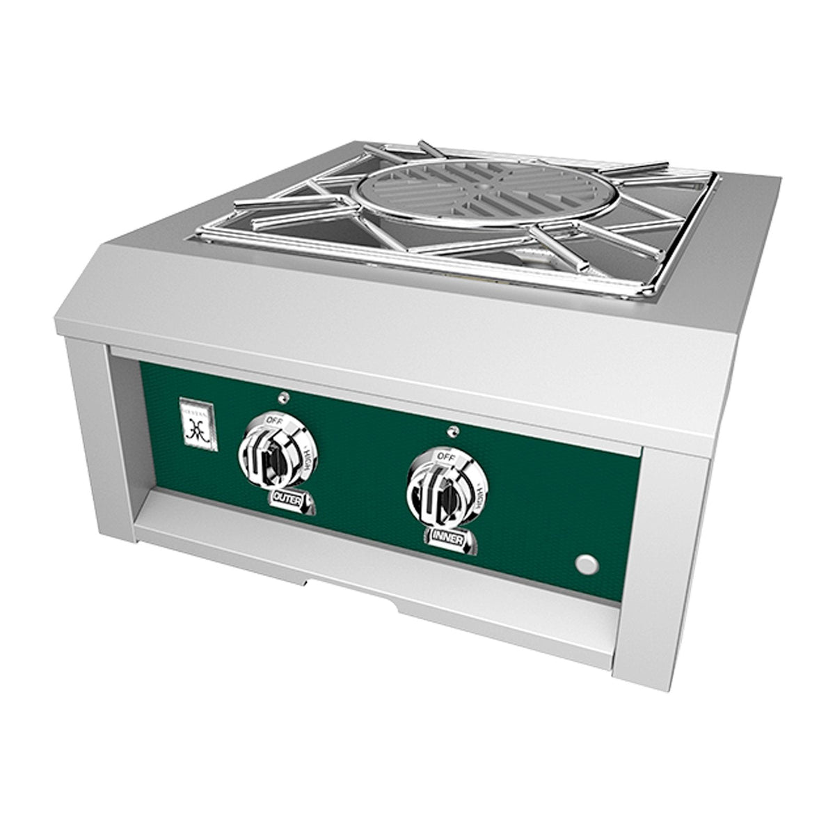 Hestan 24-Inch Propane Gas Built-In Power Burner in Green - AGPB24-LP-GR
