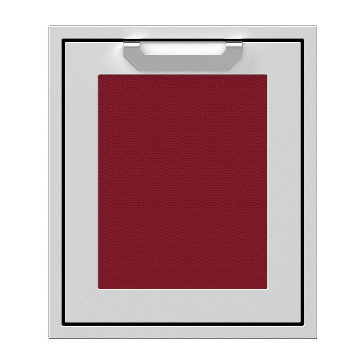 Hestan 18-Inch Single Access Door w/ Recessed Marquise Accented Panel (Left Hinge) in Burgundy - AGADL18-BG