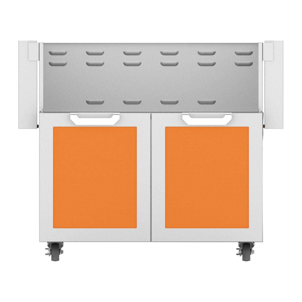 Hestan 36-Inch Double Door Grill Cart in Orange - GCD36-OR
