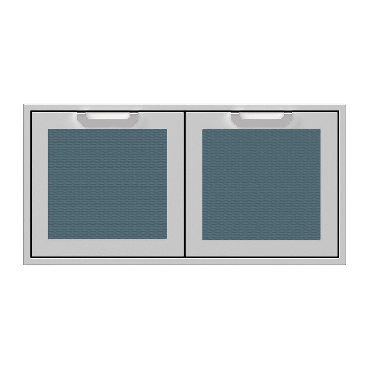 Hestan 42-Inch Double Access Doors w/ Recessed Marquise Accented Panels in Dark Gray - AGAD42-GG