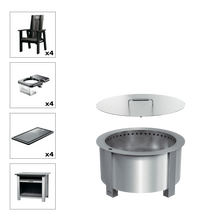 X Series Total Patio Fire Pit Bundle