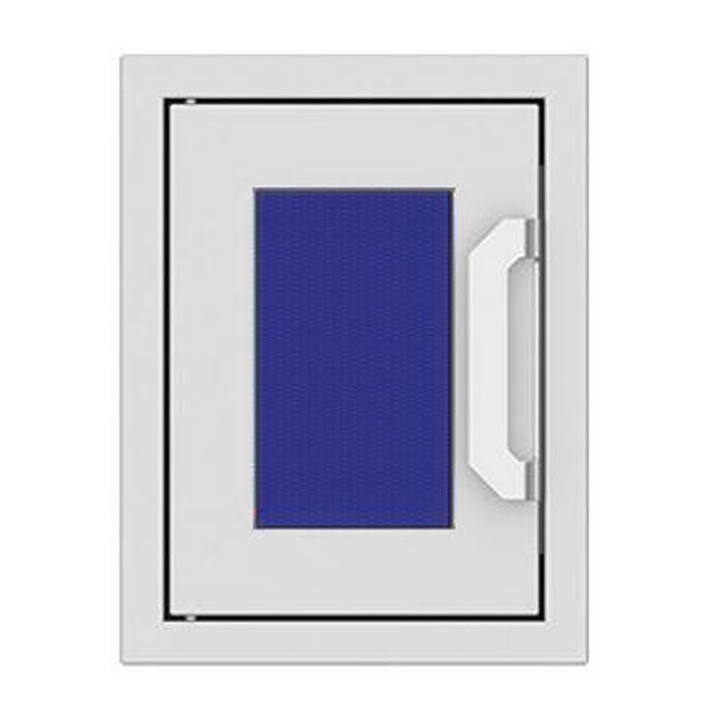 Hestan 16-Inch Paper Towel Dispenser w/ Recessed Marquise Accent Panel in Blue - AGPTD16-BU