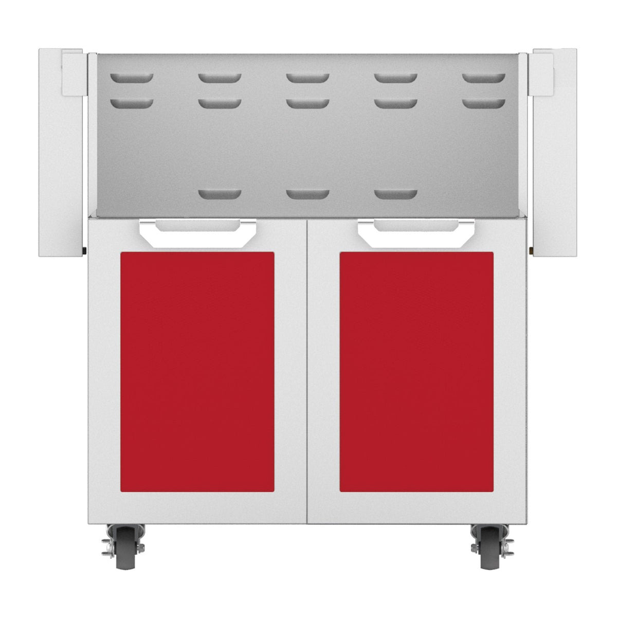 Hestan 30-Inch Double Door Grill Cart in Red - GCD30-RD