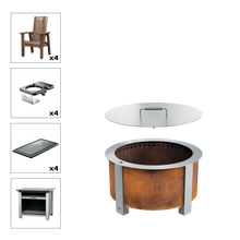 X Series Total Patio Fire Pit Bundle