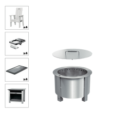X Series Total Patio Fire Pit Bundle