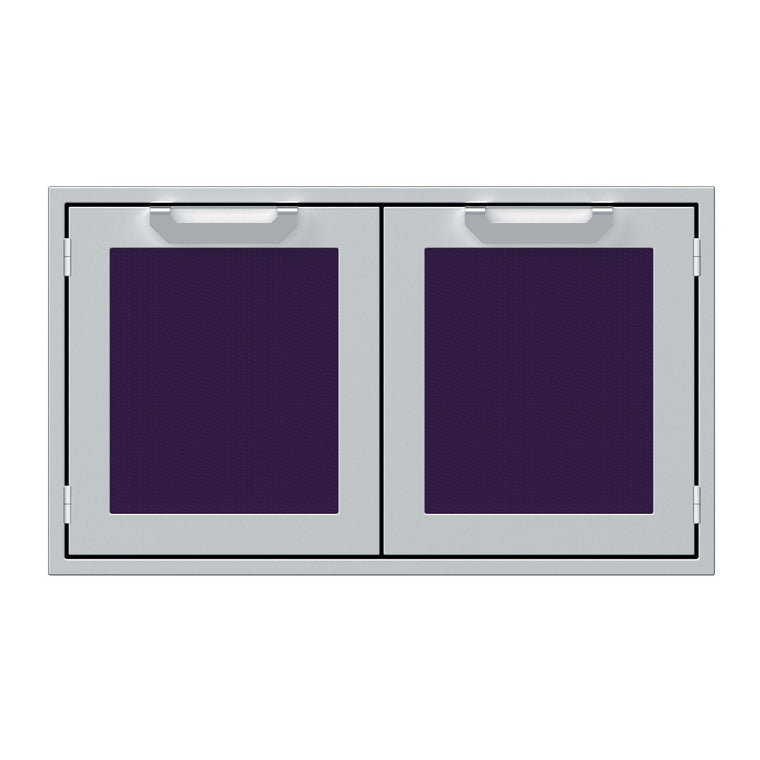 Hestan 36-Inch Double Door Sealed Pantry Storage w/ Recessed Marquise Accented Panels in Purple - AGLP36-PP