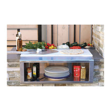 Alfresco 30-Inch Built-In Pizza Prep and Garnish Rail w/ Food Pans - APS-30PPC