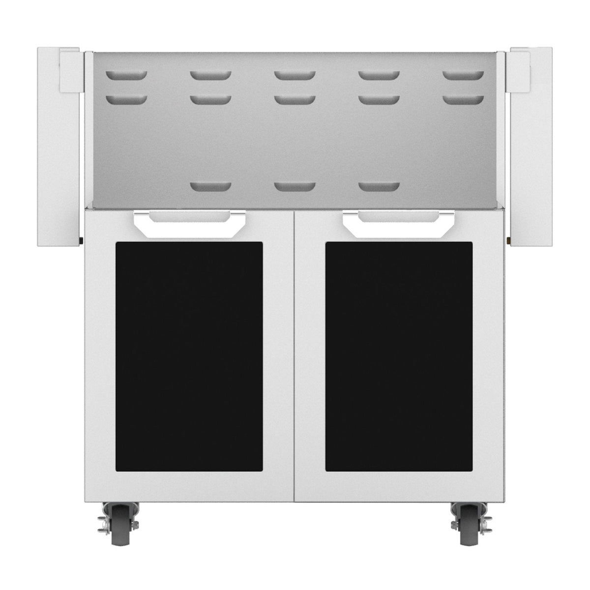 Hestan 30-Inch Double Door Grill Cart in Black - GCD30-BK