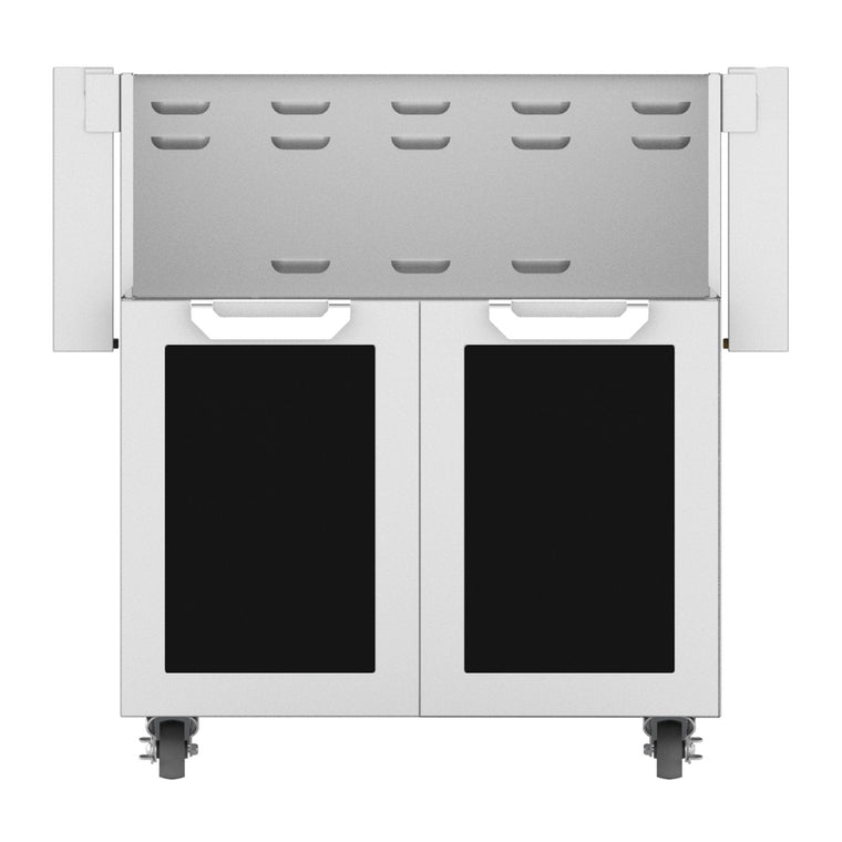 Hestan 30-Inch Double Door Grill Cart in Black - GCD30-BK