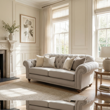 Chesterfield 2 Seat Sofa in Warm Grey