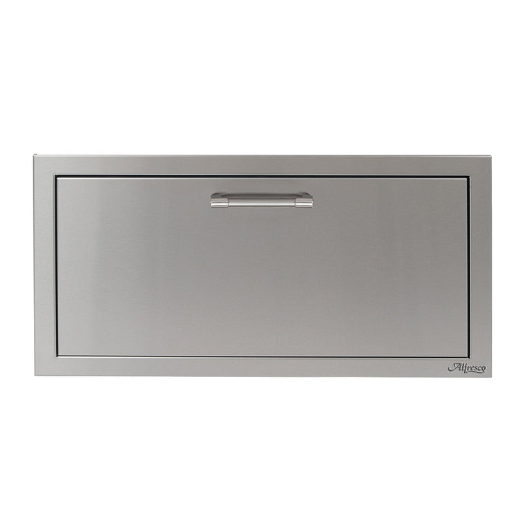 Alfresco 30-Inch Versapower Stainless Steel Soft Close Storage Drawer - AXE-30DR-SC