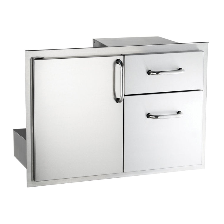 American Outdoor Grill 30-Inch Access Door &amp; Double Drawer Combo - 18-30-SSDD