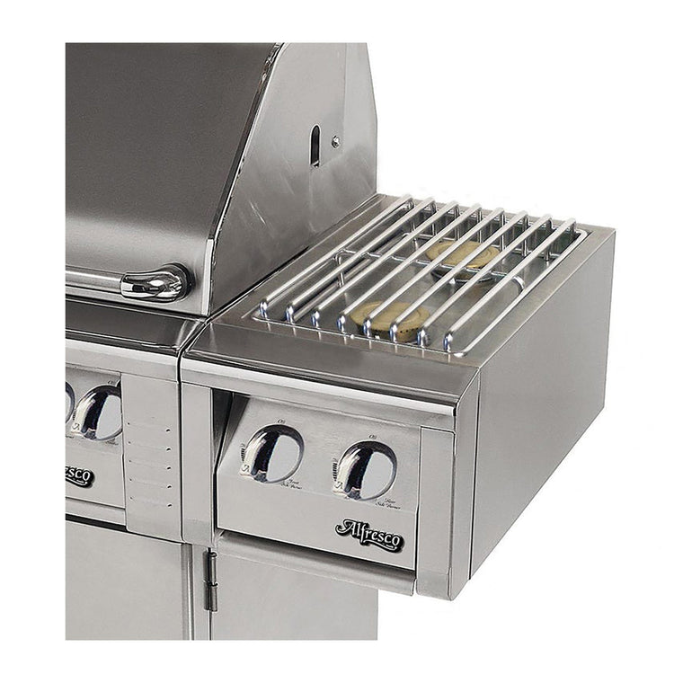 Alfresco 14-Inch Natural Gas Cart Mounted Double Side Burner for Freestanding Grills - AXESB-2C-NG