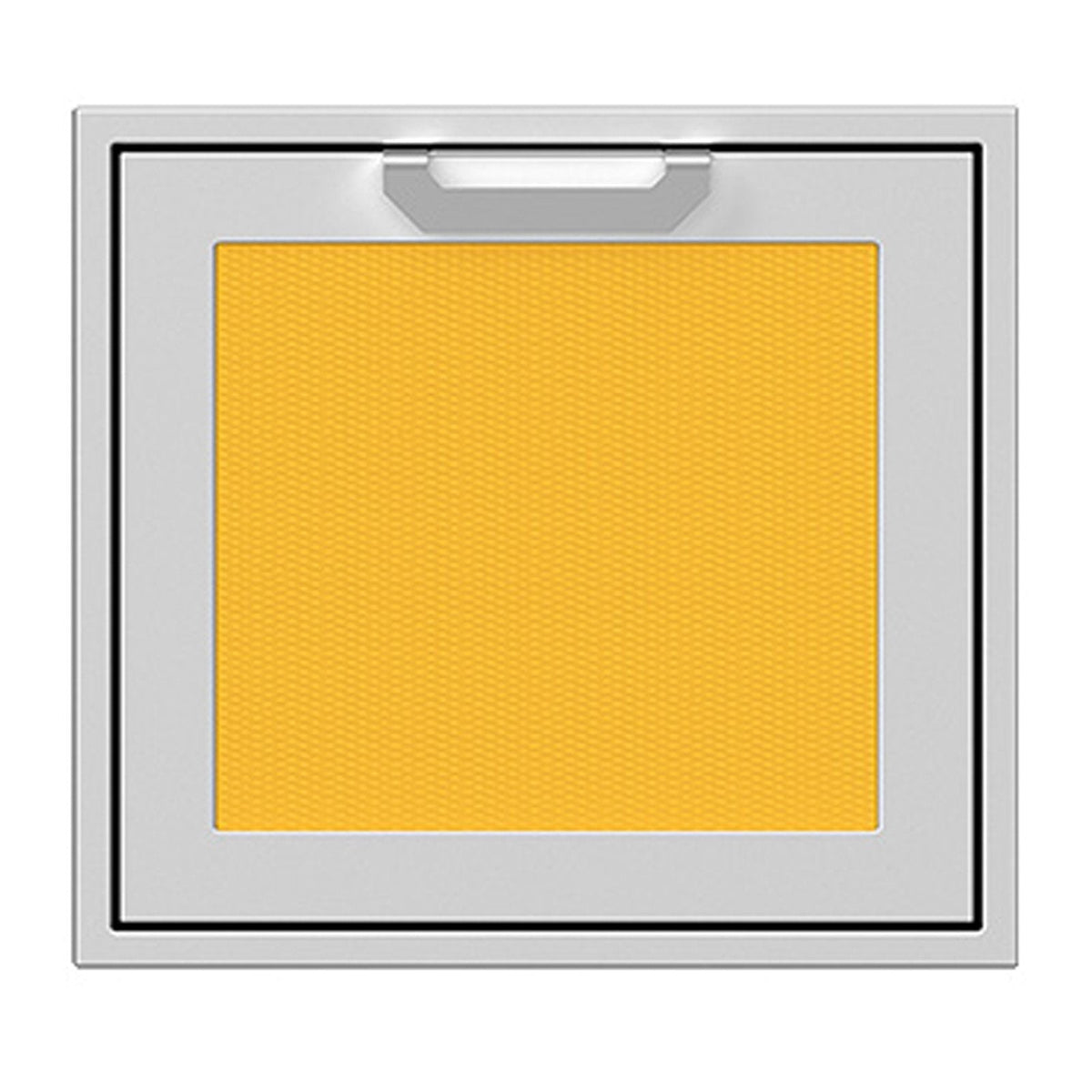 Hestan 24-Inch Single Access Door w/ Recessed Marquise Accented Panel (Left Hinge) in Yellow - AGADL24-YW