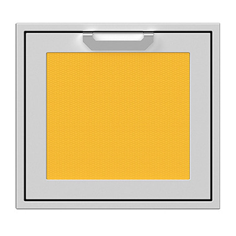 Hestan 24-Inch Single Access Door w/ Recessed Marquise Accented Panel (Left Hinge) in Yellow - AGADL24-YW