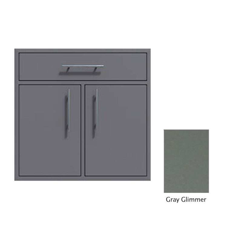 Canyon Series 30"w by 29"h Double Door, Drawer Enclosure w/ Adj. Shelf In Grey Glimmer - CAN009-F01-TexturedGreyGlimmer