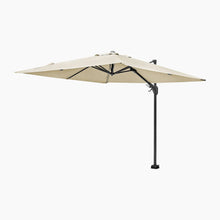 Voyager T2 2.7m Square Cantilever Parasol in Champagne with 90kg Granite Base