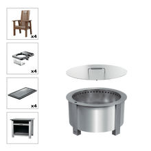 X Series Total Patio Fire Pit Bundle