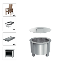 X Series Total Patio Fire Pit Bundle