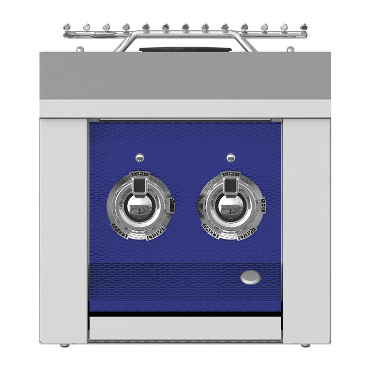 Aspire by Hestan 12-Inch Propane Gas Built-In Double Side Burner (Prince Blue) - AEB122-LP-BU