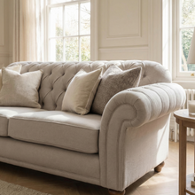 Chesterfield 2 Seat Sofa in Warm Grey