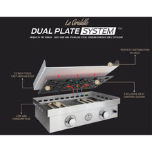 Le Griddle 41-Inch Propane Gas Built-In or Countertop 3 Burner Griddle (Lid Sold Separately) - GFE105-LP