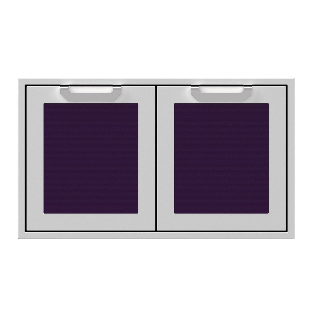 Hestan 36-Inch Double Access Door Propane Tank and Storage Cabinet w/ Recessed Marquise Accent Panel in Purple - AGSD36-PP