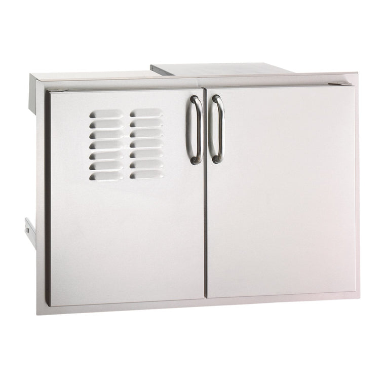 Fire Magic Select 30-Inch Double Access Doors w/ Propane Tank Tray &amp; Dual Drawers - 33930S-12T