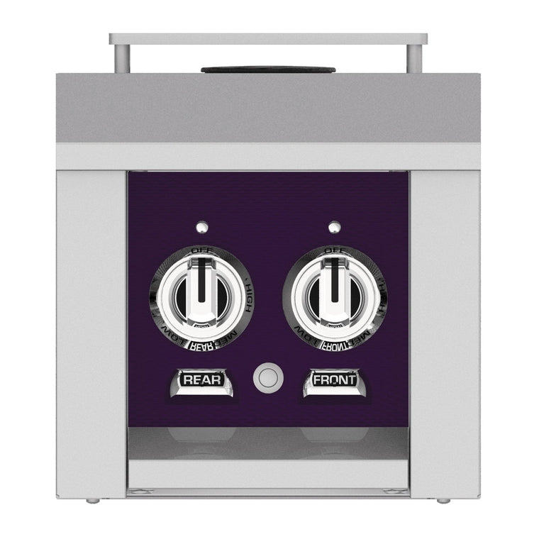 Hestan 12-Inch Propane Gas Built-In/Cart Mounted Double Side Burner in Purple - AGB122-LP-PP