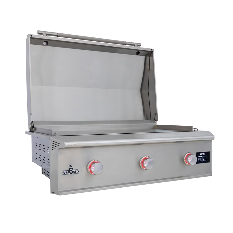 Blaze LTE PRO 40-Inch Built-in Natural Gas Griddle w/ Digital Temperature Screen &amp; Lift-Assist Lid - BLZ-GRIDDLE40-NG