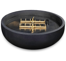 Blaze 38-Inch Round Concrete Propane Fire Bowl in Phantom -BLZ-38-FBOWL-LP