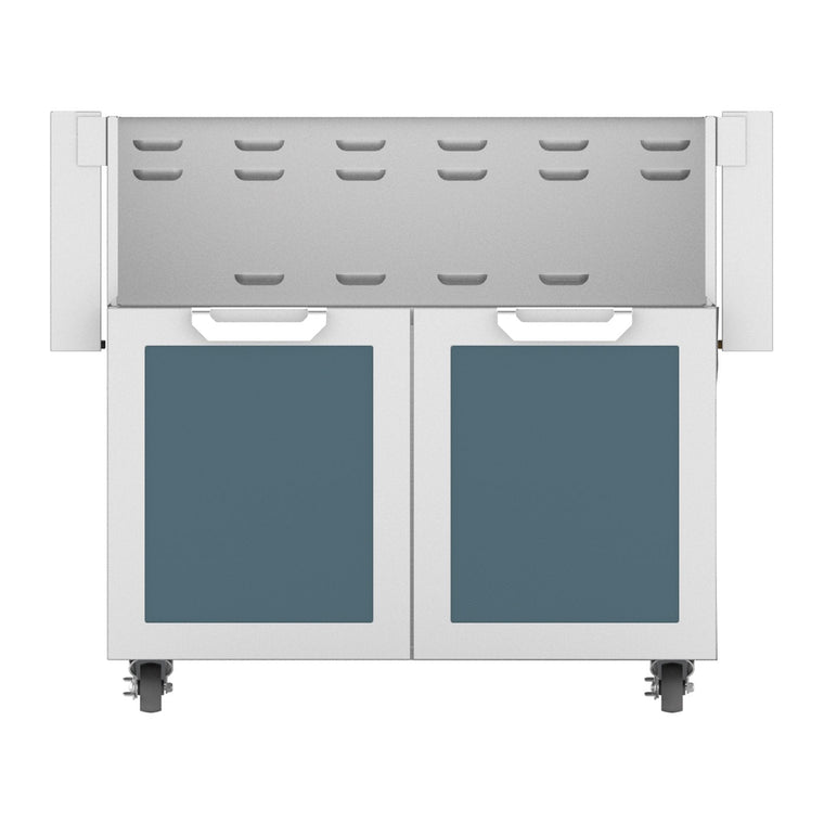 Hestan 36-Inch Double Door Grill Cart in Dark Gray - GCD36-GG