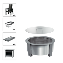 X Series Total Patio Fire Pit Bundle