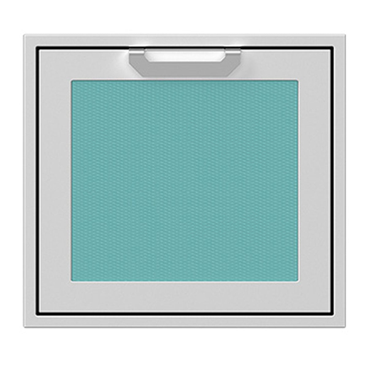 Hestan 24-Inch Single Access Door w/ Recessed Marquise Accented Panel (Left Hinge) in Turquoise - AGADL24-TQ