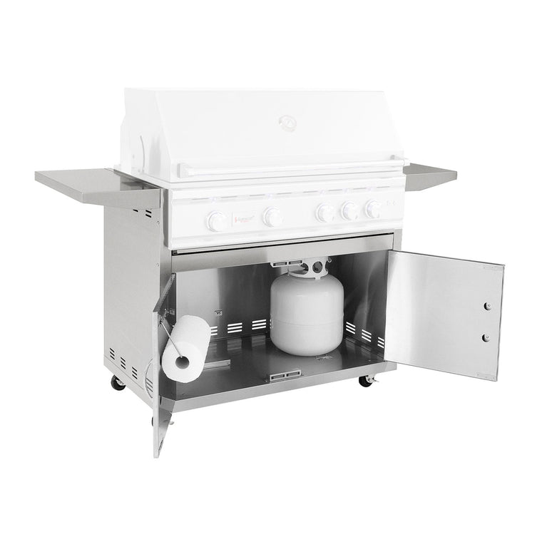 Summerset Stainless Steel Cart For 38-Inch TRL Grills (Cart Only) - CART-TRL38