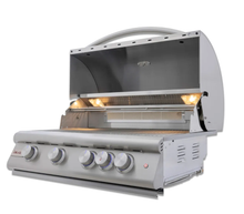 Blaze 32-Inch 4-Burner Premium LTE+ Gas Grill with Rear Burner and Built-in Lighting System - BLZ-4LTE3-NG