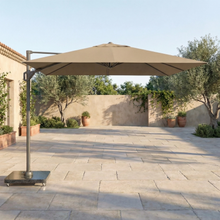 Voyager T1 3m x 2m Rectangular Cantilever Parasol in Taupe with 90kg Granite Base