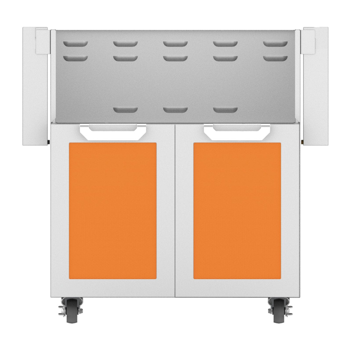 Hestan 30-Inch Double Door Grill Cart in Orange - GCD30-OR