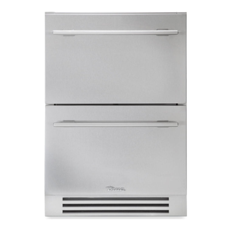 True 24-Inch ADA Height Refrigerated Drawers with Stainless Steel Drawer Fronts (Bin Dividers Not Included) - TURADA-24-D-A-S