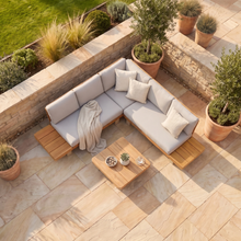 Ava Corner Sofa Set in Latte