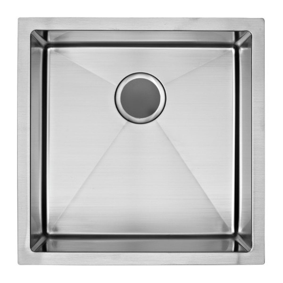 E2 Stainless 16 Gauge 19x19x10 Stainless Steel Rectangular Sink w/ Very Small Corner Radius - VSR-1919