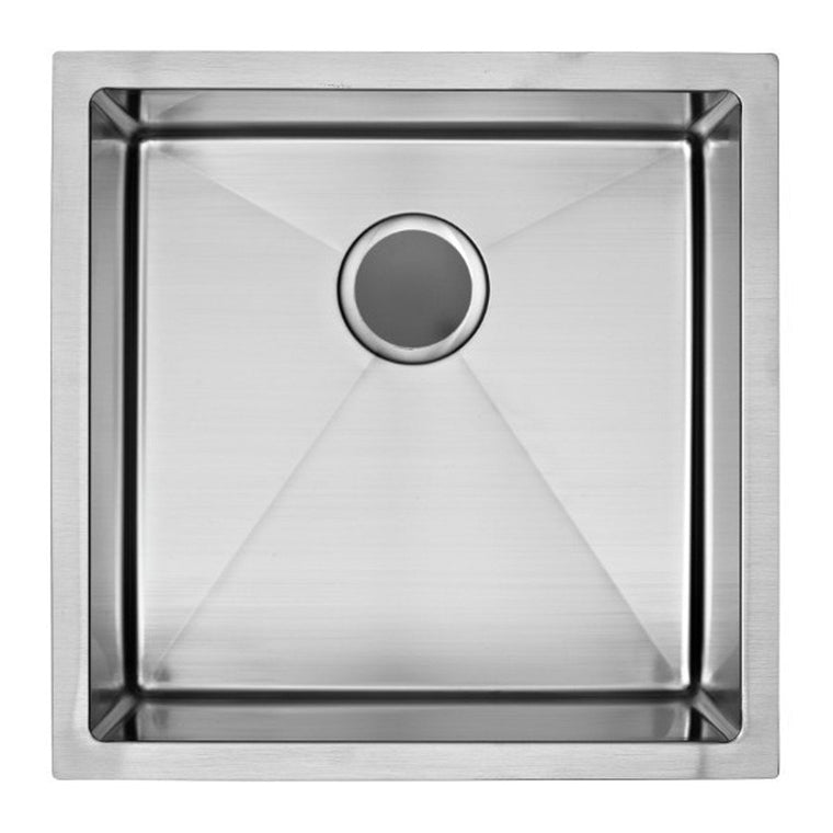 E2 Stainless 16 Gauge 19x19x10 Stainless Steel Rectangular Sink w/ Very Small Corner Radius - VSR-1919