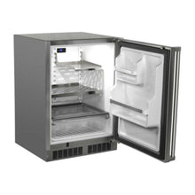 Marvel 24-Inch Outdoor Rated Refrigerator With MaxStore Storage Drawer &amp; Door Storage, Solid Stainless Steel Door With Lock (Right Hinge) - MORE224SS41A