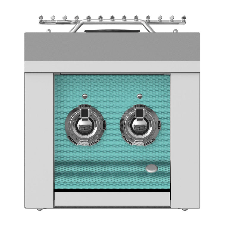 Aspire by Hestan 12-Inch Propane Gas Built-In Double Side Burner (Bora Bora Turquoise) - AEB122-LP-TQ