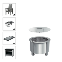 X Series Total Patio Fire Pit Bundle